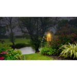 Lampă solară Metal negru mat, plastic negru mat, metal auriu, plastic transparent, presostat, IP44, LxlxH: 260x126x850mm, dimensiuni udato: 26x12.6x17.2 cm, inclusiv 37x LED 0,06 W 3,2 V, 3000 K - imagine 2