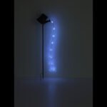 Lumină solară metalică de culoare ruginie, plastic transparent, comutator de presiune, IP44, recipient de udare pe vârf de sol, LED-uri intermitente, LxLxA: 210x120x930mm, incl. 64x LED 0.024W 3V, 7000K - imagine 5