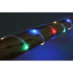 Ghirlanda solar de lumini plastic negru mat, plastic transparent, presostat, IP44, ø: 5.35mm, distanță între LED-uri 100mm, număr de lămpi (lanț ușor) 50, incl. 50x LED 0,04W 1,2V - imagine 2