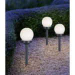Lampa Solara din plastic gri deschis, plastic alb, Displey 12 buc, IP44, intrerupator, D: 100, H: 390, inclusiv 1xLED 0,06W 3,2V, ~4500K - imagine 3
