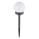 Lampa Solara din plastic gri deschis, plastic alb, Displey 12 buc, IP44, intrerupator, D: 100, H: 390, inclusiv 1xLED 0,06W 3,2V, ~4500K - imagine 4