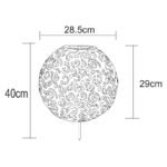 Lampa solară metal  antic argintiuă cu negru, tepus pamant ,bila decorativa, IP44, D. 285, H: 400, inclusiv 1xLED 0,12W 3V 3000K. - imagine 6