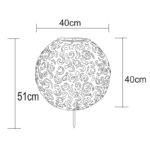 Lampa solară metal  antic argintiu cu negru, tepus pamant ,bila decorativa, IP44, D. 400, H: 500, inclusiv 1xLED 0,12W 3V 3000K. - imagine 5