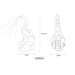 Lampă solară, plastic gri mat, plastic transparent, întrerupător pornit/oprit, IP44, elefant, LxlxÎ: 135x130x325mm, inclusiv 20x LED 0.024W 3V 3000K - imagine 6
