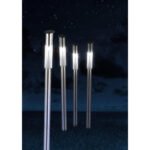 Lampa Solara din oțel inoxidabil, plastic, transparent, set de 3buc, IP44, D: 50, H :700, inclusiv 1xLED 0,06W 3,2V, alb - imagine 3