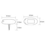 Lampa Solara plastic, gri deschis, forma de pietre, set de 3buc, IP44, intrerupator, LxlxH: 85x65x25, inclusiv 1xLED 0,06W 3,2V. - imagine 4