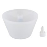 Lumină solară plastic opal, metal argintiu, plastic alb mat, lanț cu întrerupător,  IP44, pentru plasarea pe sticle, 3 moduri de lumină pentru a comuta, ø: 200mm, H: 230mm, 10x LED 1,5W 3V, 100lm ieșire, 3000K - imagine 6