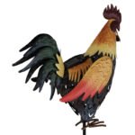 Lumină solară maro metalic, negru metalic, galben metalic, portocaliu colorat, comutator de presiune, IP44, robinet pe vârf de sol, LxWxH: 285x130x1000mm, incl. LED 0.024W 3V, 3000K - imagine 4
