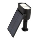 Lumină solară, plastic negru mat/transparent, întrerupător, 3 niveluri de luminozitate: 100%, 60% sau 30%, IP65, LxLxA: 190x95x285mm, incl. 32x LED 0,2W 3V, 180lm, 4000K - imagine 5