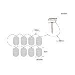 Lumini solare de basm din plastic negru mat, plastic de culoare naturală, comutator de presiune, IP44, lumini de basm cu felinare din rattan, LxWxH: 6500x65x90mm, incl. 8x LED 0.06W 1.2V, 3000K - imagine 6