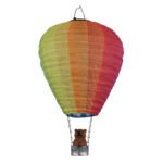 Lumină solară plastic argintiu, plastic maro, textil colorat, metal negru mat, buton, efect de foc, IP44, ø: 270mm, H: 440mm, incl. 24x LED 0.06W 3V, 1800K - imagine 4