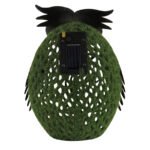 Lumină solară din metal colorat, plastic verde, comutator de presiune, IP44, bufniță, LxLxA: 200x150x210mm, incl. LED 0.06W 3V, 3000K - imagine 5