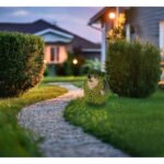 Lumină solară metal maro, plastic verde, comutator de presiune, IP44, arici, LxWxH: 160x185x210mm, incl. LED 0.06W 3V, 3000K - imagine 2
