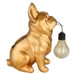 Lampă solară din plastic auriu mat, plastic negru mat, plastic chihlimbar, comutator de presiune, IP44, LxlxÎ: 240x120x245mm, incl. LED 0.06W 3V, 3000K - imagine 5