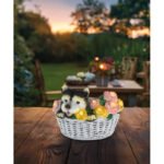 Lampă solară din plastic colorat, mată, comutator de presiune, IP44, LxlxÎ: 185x158x135mm, incl. 8x LED 0.08W 1.2V, 3500K