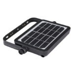 Corp iluminat solar din plastic negru/satinat.,spot  de construcție, pivotant, IP65, comutator, senzor: 120 °, H: 3m, interval 2-6m, WxH: 232x34, AL: 150, inclusiv LED 5W 3.7V, 500lm, 3000K - imagine 4