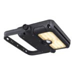 Corp iluminat solar din plastic negru/satinat.,spot  de construcție, pivotant, IP65, comutator, senzor: 120 °, H: 3m, interval 2-6m, WxH: 232x34, AL: 150, inclusiv LED 5W 3.7V, 500lm, 3000K - imagine 5