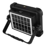 Lampa solara plastic negru,sticla transparenta,reglabil,cablu USB incl.,functii agatat,in picioare sau magnet; Încărcare prin panou solar sau cablu USB 3.2V. IP44, LxH:185x145mm, AL:55mm, incl.LED 15W 3.2V, 1000lm,4000K - imagine 4