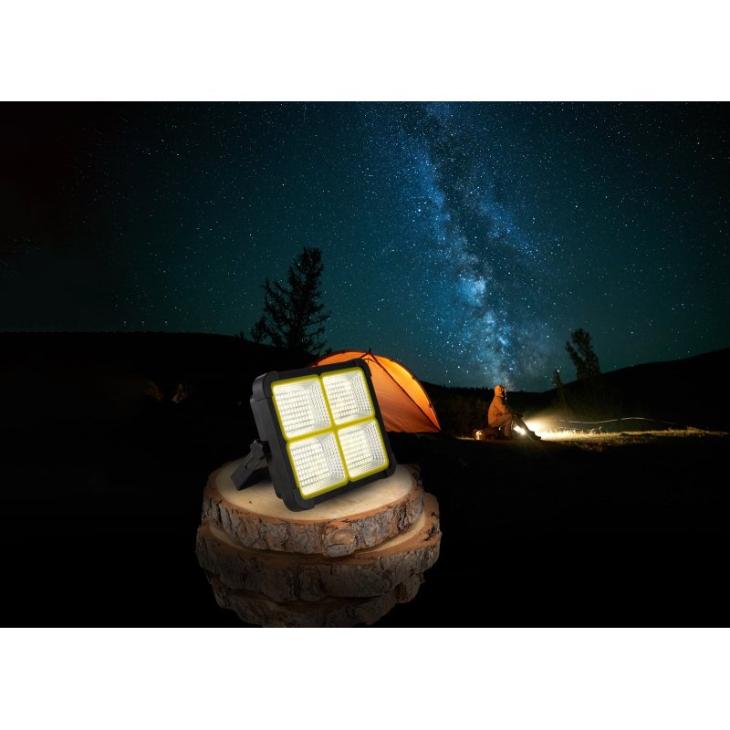 solar-36488-30-g27904-6 Lampa solara plastic negru,sticla transparenta,reglabil,cablu USB incl., functii agatat,in picioare sau magnet; Încărcare prin panou solar/cablu USB, IP44, LxH: 215x172mm, AL:55mm, incl.LED30W 3.2V, 2000lm,4000K - imagine 1
