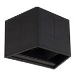 Lampă solară plastic negru,transparent, direcția luminii: sus și jos,funcții:con de lumină reglabil, IP54, LxH: 154x99mm, AL: 96mm, inclusiv LED 6W 3.2V, Sursa 70lm,  40lm, 3000K - imagine 3