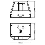 Lampă solară plastic negru,transparent, direcția luminii: sus și jos,funcții:con de lumină reglabil, IP54, LxH: 154x99mm, AL: 96mm, inclusiv LED 6W 3.2V, Sursa 70lm,  40lm, 3000K - imagine 6