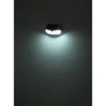 Lumină solară din plastic negru mat, policarbonat alb, comutator de presiune, mobil, senzor inclus, IP44, LxA: 279x153mm, AL: 112mm, incl. LED 10W 3.7V, 700lm, 6500K - imagine 6