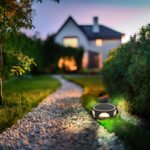 Lumină solară din aluminiu turnat sub presiune negru mat, plastic negru, opal, comutator cu buton, comutator în trepte, IP65, H: 36mm, înălțime cu vârf de sol: 11.3 cm, incl. LED 1.2W 3V, sursă 200lm, 3000K - imagine 3