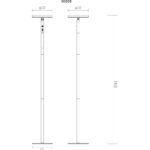 Lumină solară aluminiu/metal negru mat, plastic negru mat, comutator cu buton, touch on/off, variator tactil fără trepte, excl. adaptor, USB-A 2.0 - USB-C, IP54, LED 6W 230V, 50-550lm, CCT 1800/2700/3000K - imagine 6