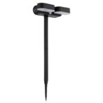 Lumină solară plastic negru mat, plastic opal, comutator de presiune, mobil, senzor inclus, IP44, LxWxH: 230x103x550mm, înălțime fără vârf de sol: 5 cm, incl. LED 7.2W 3V, 300lm, 3000K - imagine 4
