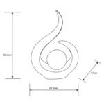 Lampa solară plastic negru, auriu, sticlă transparentă crapata,  culoari schimbabile RGB, IP44, LxLxH: 225x100x335mm, inclusiv LED RGB 0.06W 3V, multicolor - imagine 6
