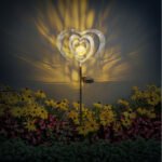 Lampă solară gri argintiu metalic, negru metalic, plastic negru mat, sferă de sticlă transparentă craquelată, întrerupător glisant, IP44, LxlxÎ: 280x60x820mm, incl. LED 0.06W 3V, 3000K - imagine 3