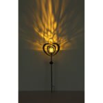 Lampă solară gri argintiu metalic, negru metalic, plastic negru mat, sferă de sticlă transparentă craquelată, întrerupător glisant, IP44, LxlxÎ: 280x60x820mm, incl. LED 0.06W 3V, 3000K - imagine 6