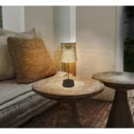 Lumină solară din plastic negru mat, plastic de culoare fumurie, întrerupător glisant, IP44, abajur în aspect de cristal, ø: 125mm, H: 290mm, număr de seturi 2buc, incl. LED 0.06W 3V, 3000K