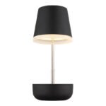 Lumină solară plastic negru mat, oțel inoxidabil, plastic satinat, comutator de presiune, reglabil pe înălțime, IP44, lampă de masă cu telescop, ø: 110mm, H: 250mm, 10x LED 0.06W 3V, 3000K - imagine 4