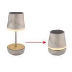 Lumină solară, plastic antic de culoarea nisipului, oțel inoxidabil, comutator de presiune, reglabil pe înălțime, IP44, lampă de masă cu telescop, ø: 110mm, H: 250mm, 10x LED 0.06W 3V, 3000K - imagine 5