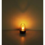 Lampă solară oțel inoxidabil gri închis, plastic transparent, comutator glisant, efect de flacara, IP44, ø: 60mm, H: 90mm, inclusiv LED 0.02W 1.2V, 1800K - imagine 5