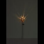 Lumină solară metalică de culoare ruginie, comutator de presiune, IP44, glob cu frunze de arțar pe vârf de sol, ø: 120mm, H: 915mm, incl. LED 0.024W 3V, 3000K - imagine 5