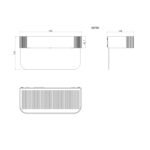 Lampă solară numarul casei din plastic gri mat, plastic/acrilic transparent, comutator treptat,  senzor inclus, IP54, lățime x înălțime: 230x123mm, adâncime: 100mm, LED inclus 6W 3.7V, ieșire 1000lm, 3000K - imagine 6