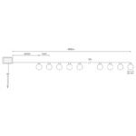 Lanț solar plastic negru mat, transparent, buton, IP44, ø: 18mm, H: 18mm, distanța dintre LED-uri 150mm, număr de becuri (lanț luminos) 20, inclusiv 20x LED 0.06W 1.2V, 2700K - imagine 6