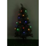 Lanț luminos solar din plastic negru mat, plastic opal, întrerupător glisant, întrerupător pas cu pas, IP44, Lxl: 5800x18mm, Distanță între LED-uri 200mm, 20x LED colorate 0.6W 1.2V - imagine 6