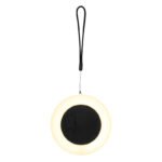 Lampă solară din oțel inoxidabil negru mat, plastic satinat, textil negru, pornire/oprire tactilă, variator de intensitate a luminozității, ieșire USB, IP54, ø:125mm, H:27.5mm, LED 3W 3.7V, 200lm, 3000K - imagine 4