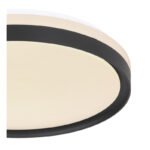 Plafoniera, metal alb, plastic negru, alb acrilic, functie de memorie, lumina de noapte, reglabila, telecomanda, fixare culoare, Ø390, H:80, inclusiv 1xLED 18W 230V, sursa 1860lm, iesire 1100lm, schimbarea culorii luminii 2700-6500K - imagine 5
