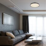 Plafoniera, metal alb, plastic negru, alb acrilic, functie de memorie, lumina de noapte, reglabila, telecomanda, fixare culoare, Ø490, V:90, inclusiv 1xLED 24W 230V, sursa 2580lm, iesire 1300lm, schimbarea culorii luminii 2700-6500K - imagine 2