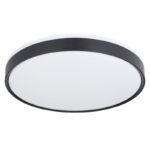 Plafoniera, metal alb, plastic negru, alb acrilic, functie de memorie, lumina de noapte, reglabila, telecomanda, fixare culoare, Ø490, V:90, inclusiv 1xLED 24W 230V, sursa 2580lm, iesire 1300lm, schimbarea culorii luminii 2700-6500K - imagine 3