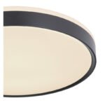 Plafoniera, metal alb, plastic negru, alb acrilic, functie de memorie, lumina de noapte, reglabila, telecomanda, fixare culoare, Ø490, V:90, inclusiv 1xLED 24W 230V, sursa 2580lm, iesire 1300lm, schimbarea culorii luminii 2700-6500K - imagine 5