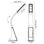 Veioză Sophie, LED 1x6.5W 3000-4500-5800K, Negru, L250xH500mm, Globo - imagine 5