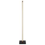 Lampă de podea metal/aluminiu negru mat, lemn maro închis, plastic opal, întrerupător cu pedală în cablu, abajur din aluminiu cu decor stea - găuri perforate, LxLxA: 180x180x1130mm, lungime cablu 1800mm, LED 23,5W 230V, sursă 2450lm, 520lm, 3000K - imagine 4
