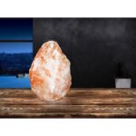 Veioza din sare de cristal, 7-10 kg, U40510N placă de bază filetat in piatră, comutator,lxh: 170x300, excl 1xE14 15W 230V. - imagine 2