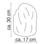 Veioza din sare de cristal, 7-10 kg, U40510N placă de bază filetat in piatră, comutator,lxh: 170x300, excl 1xE14 15W 230V. - imagine 5