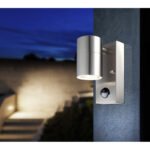 Aplica de exterior din oțel inoxidabil, sticlă, inclusiv 10705, IP44, senzor :. 100 °, gama de 6m, WxH: 70x150, AL: 110, inclusiv 1xGU10 LED 5W 230V, 210lm, 3000K. - imagine 2